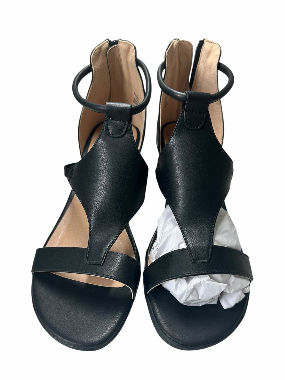 🖤 Chic Black Ring Detail Sandals | Modern Minimalist Style | New